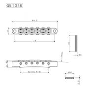 CHEVALET TUNOMATIC GOTOH 4mm ABR-1 NICKEL + RIVETS