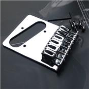 CHEVALET TELE MODERNE CHROME 6 PONTETS PLEINS 54mm