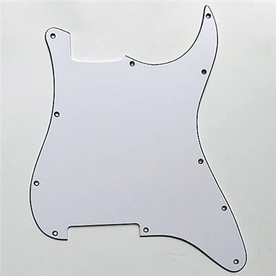 PICKGUARD STRAT 62 NON PERCE BLANC 3 PLIS