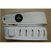 COURROIE VIGIER GUITARE OU BASSE CUIR DELUXE BLANCHE