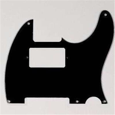 PICKGUARD TELE HOSCO NOIR MAT 5 TROUS 1 PLI H HUMBUCKER