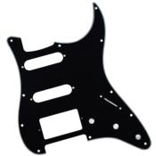 PICKGUARD STRATOCASTER SSH NOIR 3 PLIS AVEC CAPOT