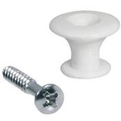 12 ATTACHE-COURROIE BLANCHES PLASTIQUE + VIS