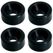 4 ALVEOLES PLAQUE MANCHE 13x6mm NOIRES