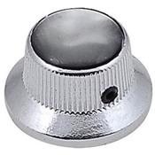 1 BOUTON STRAT CHROME TOP BLACK PEARL 6mm