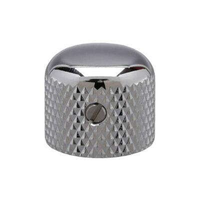 1 BOUTON DOME METAL CHROME GOTH 19x16.4x6mm (VK3)