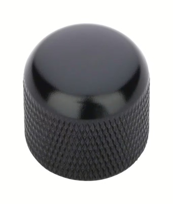 1 BOUTON DOME ROUND NOIR WARWICK METRIQUE 6mm