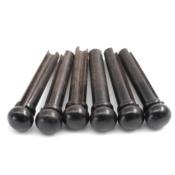 6 CHEVILLES GUITARE BOIS EBENE 5,3mm