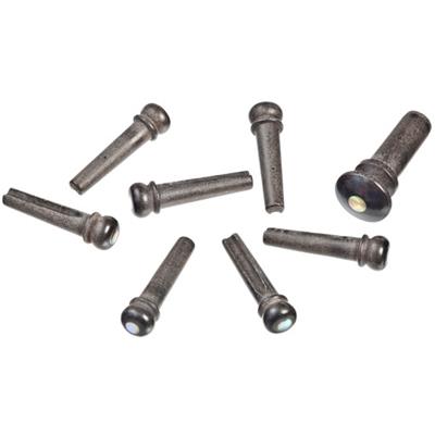 6 CHEVILLES BOIS EBENE ABALONE INLAY 5.3mm D'ADDARIO