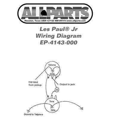 CABLAGE COMPLET LES PAUL ET SG JUNIOR ALLPARTS