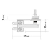 SELECTEUR TOGGLE 3P COUDE SWITCHCRAFT