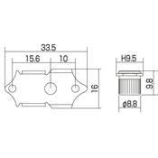 MECANIQUES GUITARE 3x3 NICKEL GOTOH SEP780 TETE AJOUREE