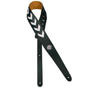 COURROIE GUITARE GAUCHO SERGENT BLACK/WHITE