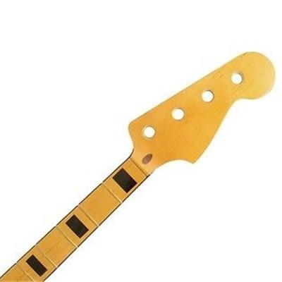 MANCHE JAZZ BASS ALLPARTS VERNIS ERABLE AVEC BLOCKS NOIRS ET BINDING