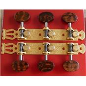 SCHALLER LYRA GRANDTUNE CLASSIC SATIN GOLD SNAKEWOOD AXES NOIRS