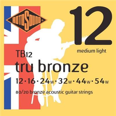 JEU DE CORDES GUITARE FOLK TRUE BRONZE 11-52 ROTOSOUND TB12