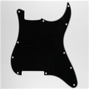 PICKGUARD STRAT NON PERCE 11 TROUS NOIR 3 PLIS HOSCO