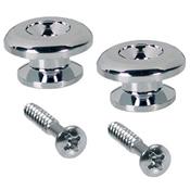 2 ATTACHE-COURROIE SOMMET PLAT 17mm CHROME