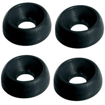 4 ALVEOLES PLAQUE MANCHE 14x5mm NOIRES