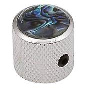 1 BOUTON DOME NICKEL TOP ABALONE 6mm