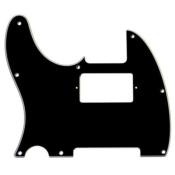 GAUCHER PICKGUARD TELE NOIR 3 PLIS H HUMBUCKER WD
