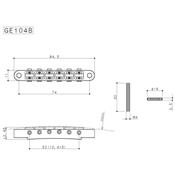 CHEVALET TUNOMATIC GOTOH 4.5mm + RIVETS AGED