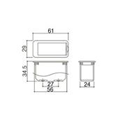 RANGEMENT POUR PILE 9V BELCAT 2 VIS EN DESSOUS