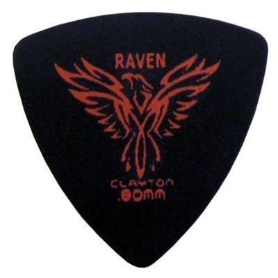 Clayton Black Raven Rounded Triangle Guitar Picks .50mm a dozen
