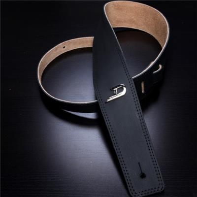 COURROIE DUESENBERG CUIR NOIRE EXTRA LONGUE 1.65m