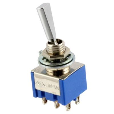 MINI SWITCH ON/ON CHROME DPDT EP-0081-010