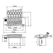 FLOYD ROSE COMPLET WILKINSON CHROME SERIE M