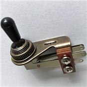 SELECTEUR TOGGLE 3P COUDE ANTIQUE BRASS 3.3mm