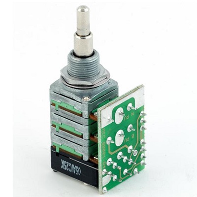 POTENTIOMETRE DOUBLE ETAGE PUSH/PULL BALANCE MEC B500K et A25K R4