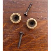 2 ATTACHE-COURROIE ANTIQUE BRASS VINTAGE 17mm