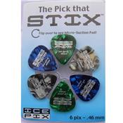 BLISTER DE 6 MEDIATORS ICE PIX SUCCION 0.46mm