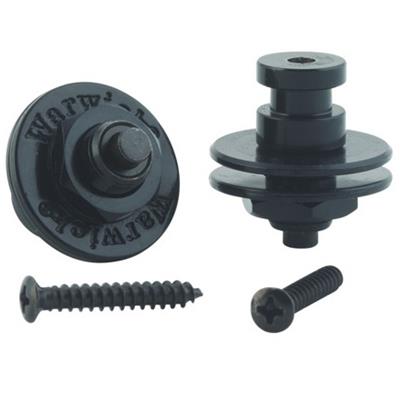 2 ATTACHE-COURROIE WARWICK STRAPLOCK NOIRES