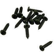 10 VIS MECANIQUES ou TRUSS ROD PHILLIPS NOIRES 9.5mm