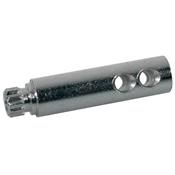 6 AXES MECANIQUES TETE AJOUREE DEUX TROUS 22x6mm