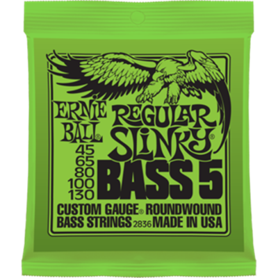 CORDES BASSE 5 CORDES ERNIE BALL 2836 45-130