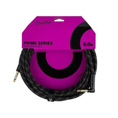 CABLE DROIT/COUDE BOSTON PRIME TWEED NOIR 6 mètres