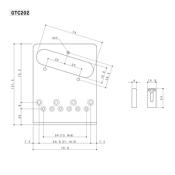CHEVALET TELE MODERNE CHROME GOTOH 6 PONTETS GTC202