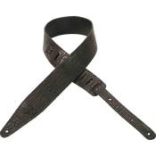 COURROIE LEVY'S M317AG-BLK CUIR VEGAN ALLIGATOR