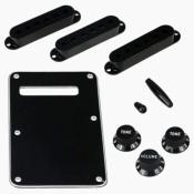 KIT PLASTIQUE STRAT NOIR ALLPARTS