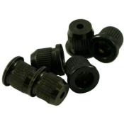 6 FERRULES GUITARE NOIRS TYPE FENDER VINTAGE 8mm