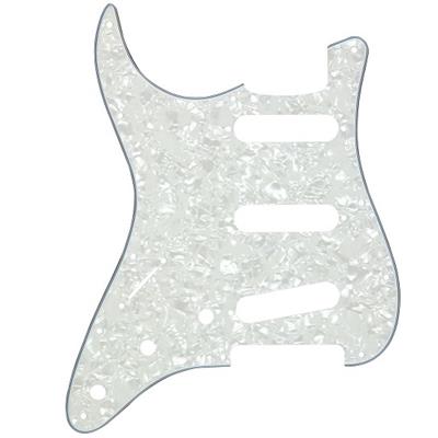 PICKGUARD SSS STANDARD WHITE MOTO PEARL GAUCHER