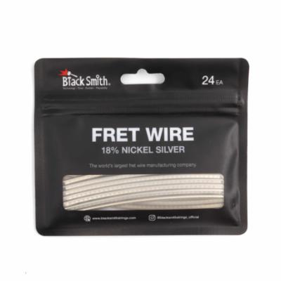 24 FRETTES BLACKSMITH 2.4x1.2mm RADIUS 12" NICKEL SILVER