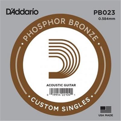 5 CORDES A L'UNITE D'ADDARIO FILEES PHOSPHOR BRONZE GAUGE 23