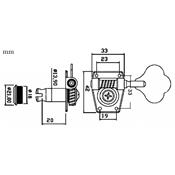 4 MECANIQUES BASSE en ligne ELEPHANT CHROME