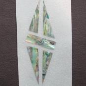 LUTHERIE : AUTOCOLLANT INLAY GIBSON ABALONE DIAMOND HEAD