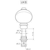 MECANIQUES GOTOH UKB-N UKULELE BOUTONS BLANCS